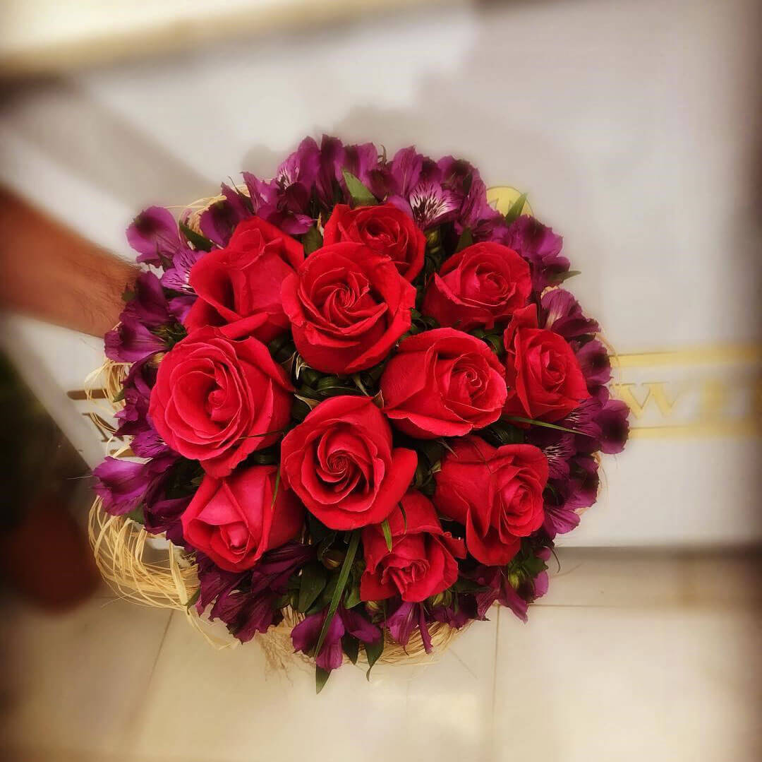 گل رز - دسته گل رز 