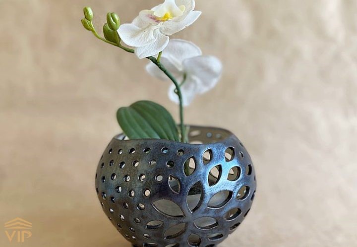 عکس گل ارکیده در گلدان