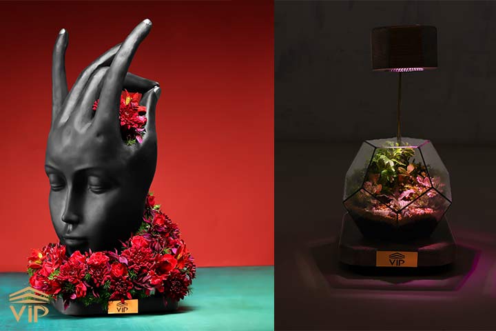 تراریوم و گل و مجسمه هدایای زیبای ولنتاین هستند.