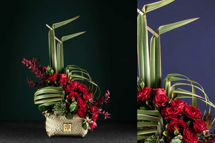 flowerbasket انتخاب گل ها مهمترین بخش گل آرایی است.