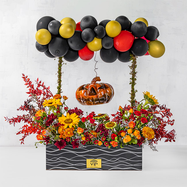 جعبه گل برای مراسم هالووین