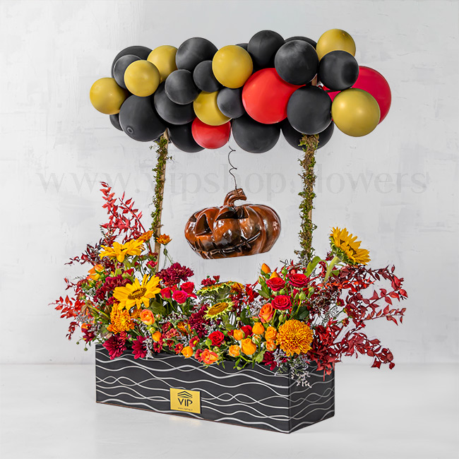 جعبه گل برای جشن هالووین