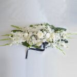 گل رومیزی ترحیم F08 رز داوودی میخک- گلفروشی آنلاین VIP Shop