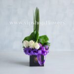 باکس گل رز لیسیانتوس-جعبه گل شماره 81