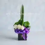 باکس گل رز لیسیانتوس-جعبه گل شماره 81