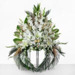 سبد گل ترحیم F58 لوکس گلایل ژربرا- گلفروشی آنلاین VIP Shop