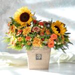 جعبه گل نمدی شماره 114- گلفروشی آنلاین VIP Shop