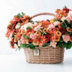 سبد گل رز و داوودی میخک-سبد گل شماره 111