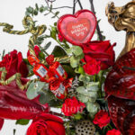 بسته گل و شکلات شماره 13