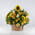 سبد گل لوکس زرد (31)