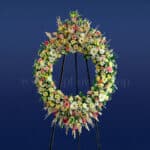 تاج گل پایه فلزی آنتوریوم ویژه است.