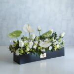 جعبه گل F38 رز آنتوریوم داوودی-جعبه گل میهمانی شماره 92