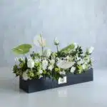 جعبه گل F38 رز آنتوریوم داوودی-جعبه گل میهمانی شماره 92