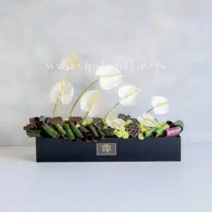 باکس گل ترحیم F19 آنتریوم -گل ترحیم شماره 19- گلفروشی آنلاین VIP Shop