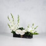 جعبه گل ترحیم گلایل آنتریوم-گل ترحیم شماره ۲۳- گلفروشی آنلاین VIP Shop