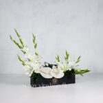 جعبه گل ترحیم گلایل آنتریوم-گل ترحیم شماره ۲۳- گلفروشی آنلاین VIP Shop