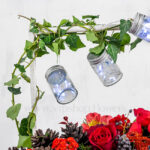 باکس گل کریسمس چراغ دار دسته نیز دارد.