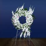 تاج گل یک طبقه دایره ای