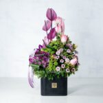 جعبه گل فانتزی رز و آنتوریوم- گلفروشی آنلاین VIP Shop