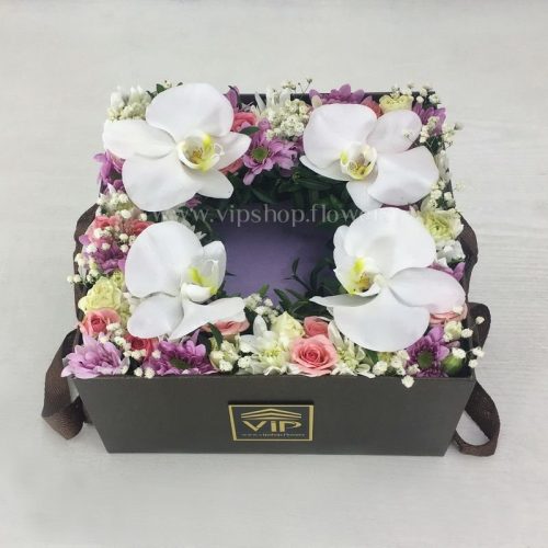 جعبه گل شماره 127- گلفروشی آنلاین VIP Shop