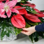 سبد گل رز آنتوریوم و اورینتال- گلفروشی آنلاین VIP Shop