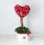 گل رز قلب درختی - باکس گل رز مینیاتوری