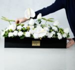 جعبه گل رز آنتوریوم داوودی-جعبه گل میهمانی شماره 92