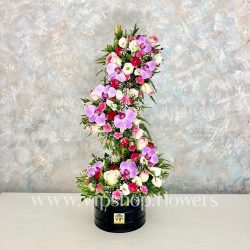 جعبه گل سه طبقه- گلفروشی آنلاین VIP Shop