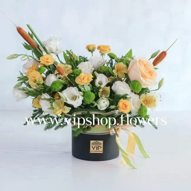 جعبه گل شماره 138- گلفروشی آنلاین VIP Shop