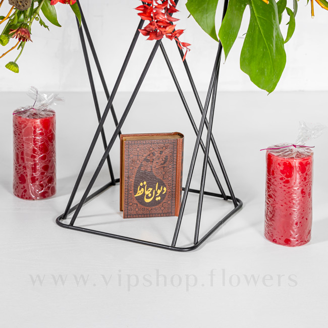 Yalda flower box with candles G1
