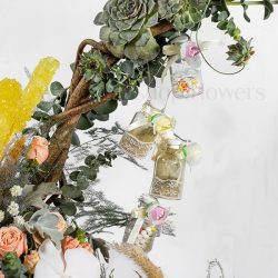 باکس گل روز عقد محضری از نمای نزدیک