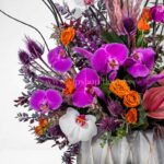 باکس گل زیبای اروپایی با گل ارکیده
