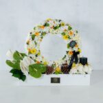 جعبه گل ترحیم F42 داوودی و میخک- گلفروشی آنلاین VIP Shop