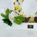 جعبه گل ترحیم داوودی و میخک- گلفروشی آنلاین VIP Shop