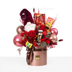 باکس گل ولنتاین با عروسک لی لی پوت - گلفروشی آنلاین VIP Shop