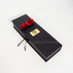 باکس گل خوابیده رز قرمز - گلفروشی آنلاین VIP Shop