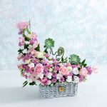 خرید سبد گل رز داوودی و میخک- گلفروشی آنلاینVIP Shop