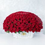 سبد گل K117 رز- گلفروشی آنلاین VIP Shop