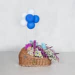 سبد گل K116 نوزاد پسر- گلفروشی آنلاین VIP Shop