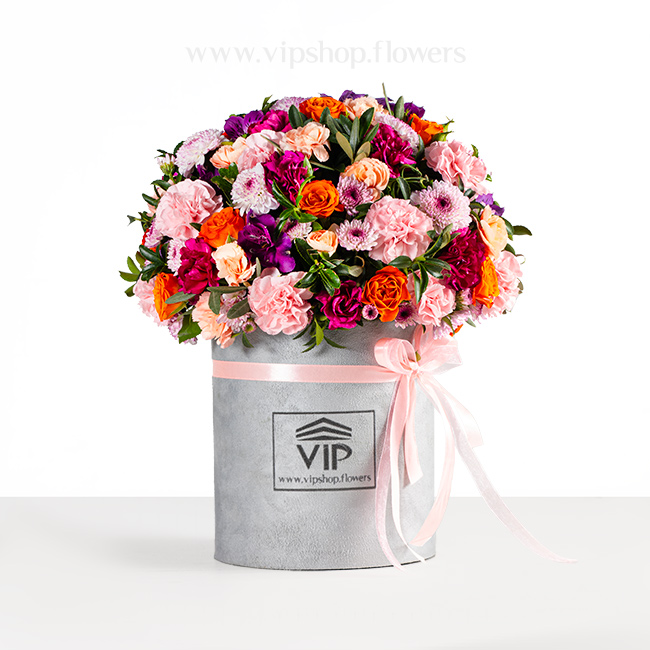 جعبه گل شماره 355- گلفروشی آنلاین VIP Shop