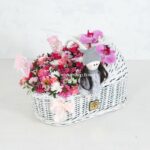 سبد گل نوزاد دختر- گلفروشی آنلاین VIP Shop