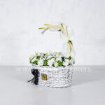 سبد گل ترحیم ارکیده و آنتوریوم- گلفروشی آنلاین VIP Shop