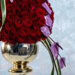 جام گل رز و آنتوریوم- گلفروشی آنلاین VIP Shop