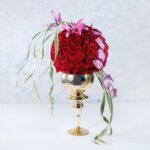 جام گل رز و آنتوریوم- گلفروشی آنلاین VIP Shop