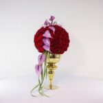 جام گل پایه دار رز قرمز (10) - VIP Shop