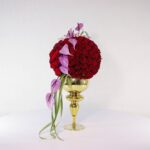 جام گل پایه دار رز قرمز (11) - VIP Shop