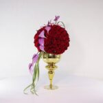 جام گل پایه دار رز قرمز (12) - VIP Shop