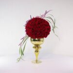 جام گل پایه دار رز قرمز (18) - VIP Shop