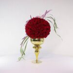 جام گل پایه دار رز قرمز (19) - VIP Shop