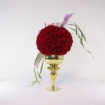 جام گل پایه دار رز قرمز (21) - VIP Shop